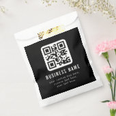 Anpassbarer QR-Code und bearbeitbarer Textentwurf Geschenktütchen (Versiegelt)