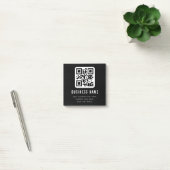 Anpassbarer QR-Code und bearbeitbarer Textentwurf Post-it Klebezettel (Büro)
