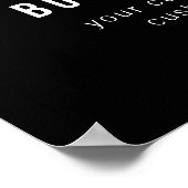 Anpassbarer QR-Code und bearbeitbarer Textentwurf Poster (Ecke)