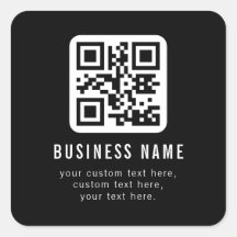 Anpassbarer QR-Code und bearbeitbarer Textentwurf