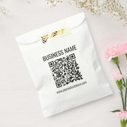Anpassbarer QR-Code und Geschäftsname Geschenktütchen (Versiegelt)
