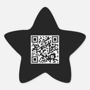 anpassbarer QR-Codestar Stern-Aufkleber