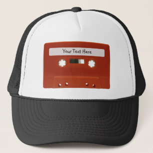 Anpassbarer Red Cassette-Band Truckerkappe