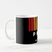 Anpassbarer Regenbogen-Barcode LGBTQIA+ Kaffeetasse (Links)
