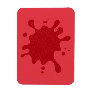 Anpassbarer Rot-auf-Rot-Magnet – Fetter Spritzer Magnet