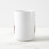 Anpassbarer roter Weihnachts-Fotomug Kaffeetasse (Mittel)