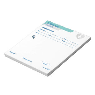 Anpassbarer RX-Block für Ärzte - Rezeptblock Notizblock