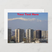 Anpassbarer Santiago, Chile Postkarte (Vorne/Hinten)