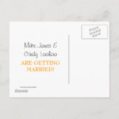 Anpassbarer Save the Date-Staat - FLORIDA Ankündigungspostkarte (Rückseite)