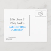 Anpassbarer Save the Date-Staat - FLORIDA Ankündigungspostkarte (Rückseite)