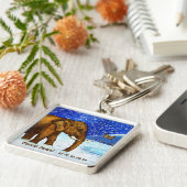 Anpassbarer Schlüsselhalter Elephant und Schmetter Schlüsselanhänger (Seite)