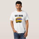 Anpassbarer Schulbusfahrer T-Shirt (Vorne ganz)