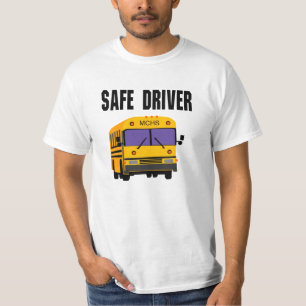 Anpassbarer Schulbusfahrer T-Shirt