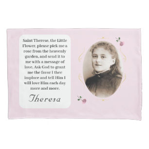 Anpassbarer Schutzpatron (St. Therese) Kissenbezug