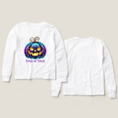 Anpassbarer schwarzer Jack o'Lantern (Design Vorderseite & Rückseite)
