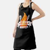 Anpassbarer Schwarzer Koch - Grillmeister Schürze (InSitu)