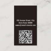 Anpassbarer Schweißdienst qr-Code Visitenkarte (Rückseite)