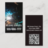 Anpassbarer Schweißdienst qr-Code Visitenkarte (Vorne/Hinten)