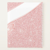 Anpassbarer Seitenplaner - Rose Gold Glitzer Planer (Rückseite)