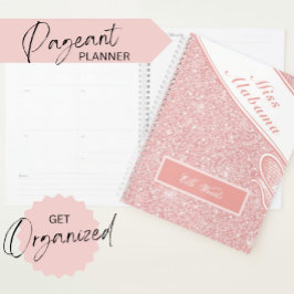 Anpassbarer Seitenplaner - Rose Gold Glitzer Planer