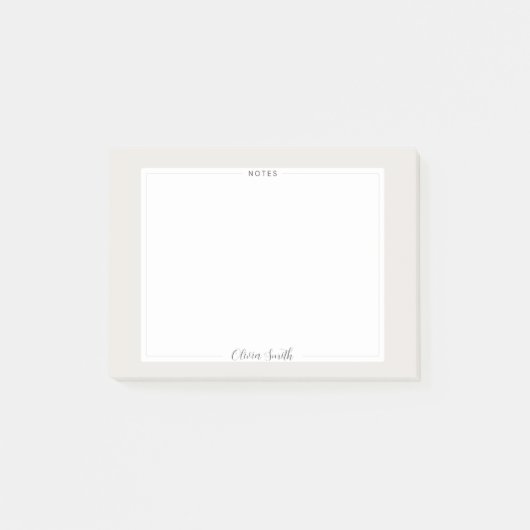 Anpassbarer Skriptname Personalisierung Geschenk Post-it Klebezettel (Vorderseite)