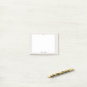 Anpassbarer Skriptname Personalisierung Geschenk Post-it Klebezettel (Auf Schreibtisch)
