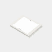 Anpassbarer Skriptname Personalisierung Geschenk Post-it Klebezettel (angewinkelt)
