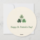 Anpassbarer Smaragd Geblüht Feiertagskarte (Rückseite)