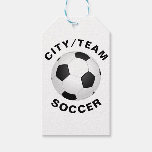 Anpassbarer Soccer Geschenkanhänger (Vorderseite)