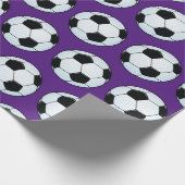 Anpassbarer Soccer Geschenkpapier (Ecke)