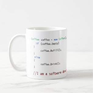 Anpassbarer Software-Entwickler-Code Kaffeetasse