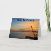Anpassbarer Sonnenuntergang Karte (Vorderseite)