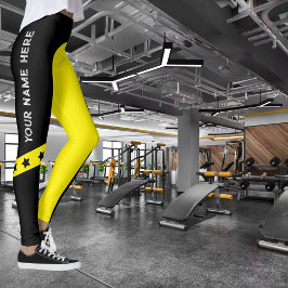 Anpassbarer Sportname Leggings