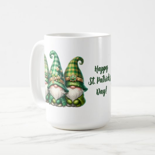 Anpassbarer St. Patrick's Day Kaffeetasse (Vorderseite Links)