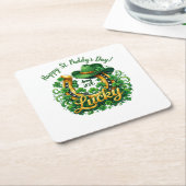 Anpassbarer St. Patrick's Day Rechteckiger Pappuntersetzer (angewinkelt)