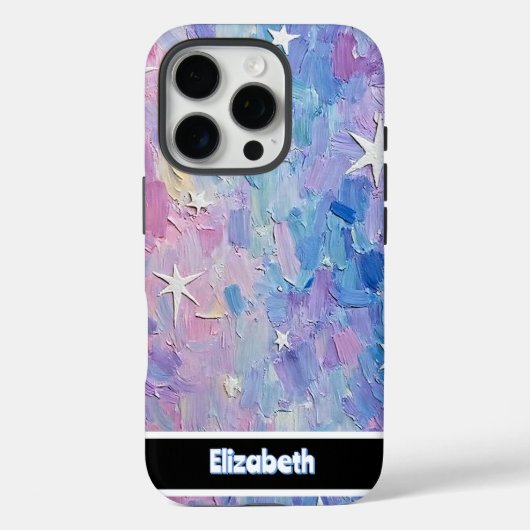 Anpassbarer Starry Swirl Case-Mate iPhone Hülle (Rückseite)