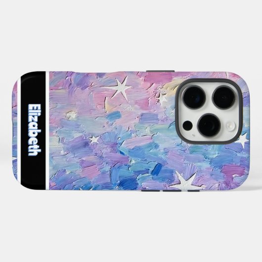 Anpassbarer Starry Swirl Case-Mate iPhone Hülle (Rückseite (Horizontal))