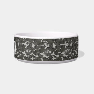 Anpassbarer Stencil Name auf Camouflage-Muster Napf