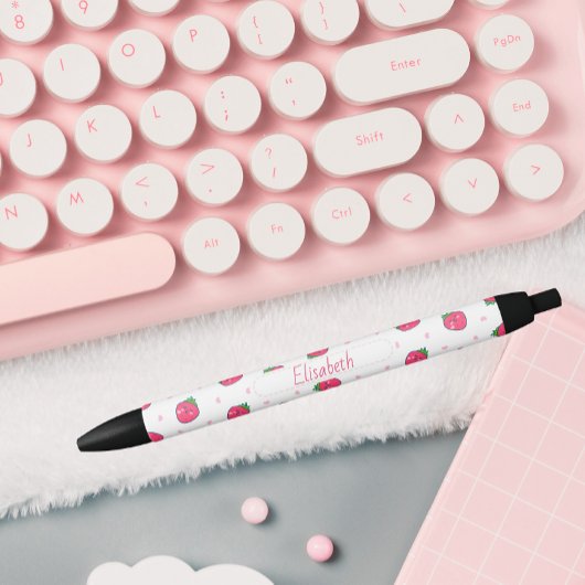 Anpassbarer Strawberry Fun Pen Kugelschreiber