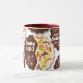 Anpassbarer Streusel-Cookie-Feiertagsbecher Tasse (Zentrum)