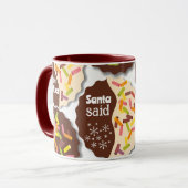 Anpassbarer Streusel-Cookie-Feiertagsbecher Tasse (Vorderseite Links)