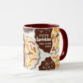 Anpassbarer Streusel-Cookie-Feiertagsbecher Tasse (VorderseiteRechts)