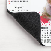 Anpassbarer süßer Corgi-Hundekalender Mousepad (Ecke)
