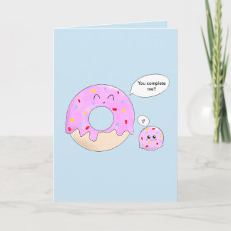 Anpassbarer süßer Donut-Wortwitz, du machst mich k Karte