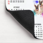 Anpassbarer süßer Labrador-Welpen-Kalender  Mousepad (Ecke)