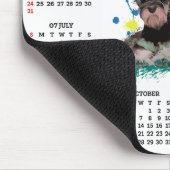 Anpassbarer süßer Schnauzer-Hundekalender Mousepad (Ecke)