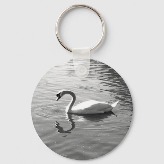 Anpassbarer Swan Reflection Schlüsselanhänger (Vorderseite)