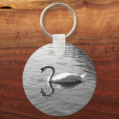 Anpassbarer Swan Reflection Schlüsselanhänger (Vorderseite)