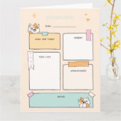 Anpassbarer Tagesplaner Download Karte (Gelbe Blume)