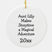 Anpassbarer Tallerhut Keramik Ornament (Hinten)